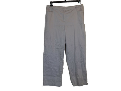 Misses Off White Classic Elements  Sateen Pkt Stretch Pants. Size16.