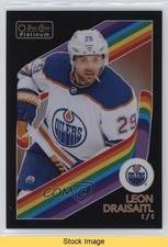 2023 O-Pee-Chee Platinum Retro Pack Wars Black Variant Leon Draisaitl READ 0he