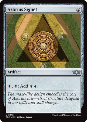 Azorius Signet [TDC - 312] Uncommon NM Commander: Tarkir: Dragonstorm MTG