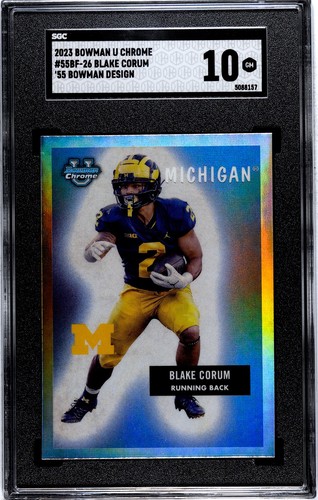 Blake Corum #55BF-26 2023 Bowman Chrome University 1955 card