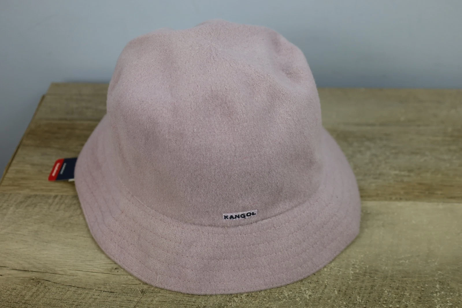 Vintage KANGOL Y2K Wool Trilby Blush Pink Bucket Sun Hat Size XL - NWT
