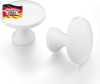 MöBelknöPfe Weiß Zinklegierung Set, Schrank- Schubladengriffe, 29 Mm
