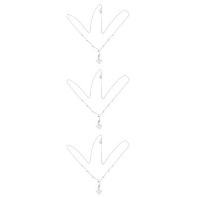 3 stücke Mode Bauchknopf Ring Taille Kette Edelstahl Bauchring Anti Allergy