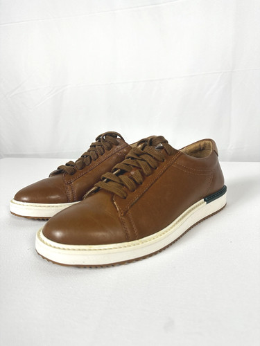 Hush Puppies Heath Brown Leather Lace Sneakers Shoes HM02083-235 Men's 7M