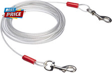 Rust-Free Steel Wire Tie-Out Cable for Large Dogs up to 90 Lbs, Dog Leash Run Te