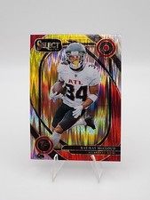 2024 Panini Select - Club Level Ray-Ray McCloud #289 Red & Yellow Shock Prizm