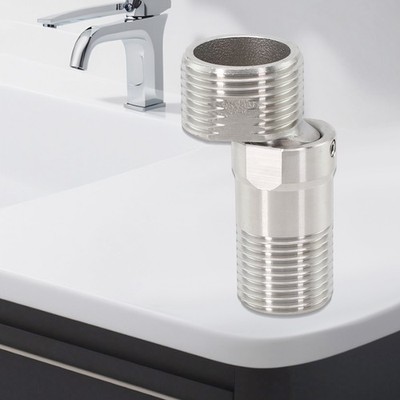 Practical Wall Mounted Tap Adapter with Degree Adjustability & Curved Foot