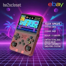 R36S Retro Handheld Game Console 3.5″ IPS 64GB | 15K Games ✅