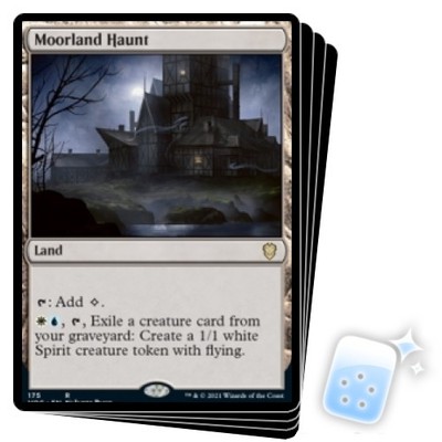 MOORLAND HAUNT X4 Innistrad: Crimson Vow: Commander Magic MTG MINT CARD