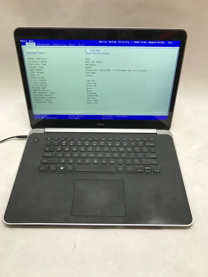 Dell XPS 15 9530 15" Intel Core i7 16GB RAM SEM SSD/OS Botas Para BIOS READ DESC DW - Imagem 3 de 4