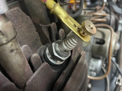 1910 1920 1930 Veteran Vintage Prewar HT Brass Terminal Spark Plug Nut - Bild 1 von 4