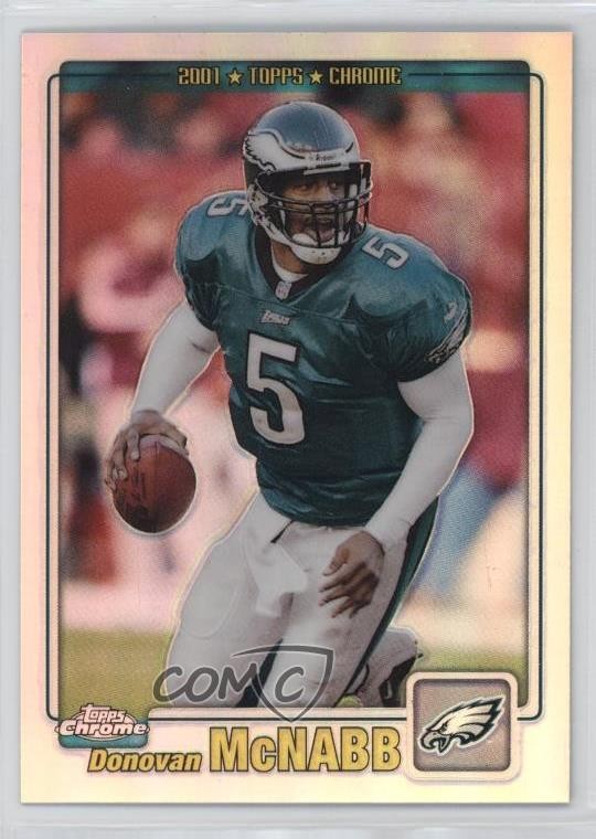 2001 Topps Chrome Refractor 771/999 Donovan McNabb #115 u6m