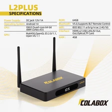 🚨🔥THE NEW Colabox L2 PLUS ! UPGRADE FROM SUPERBOX S6 ! FREE AIR SHIPPING ✈️ 📦