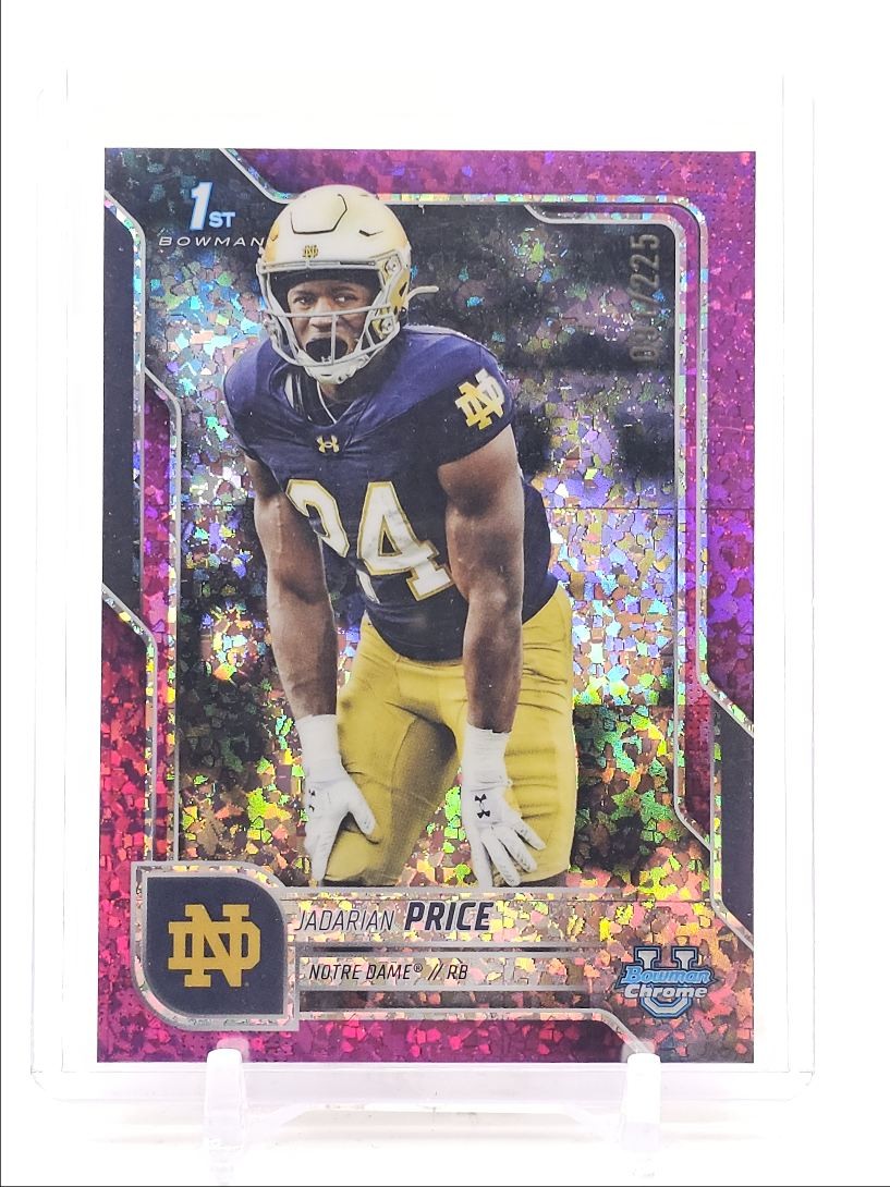JADARIAN PRICE 2025 BOWMAN U CHROME 1ST FUCHSIA MINI-DIAMOND /225 Q2264