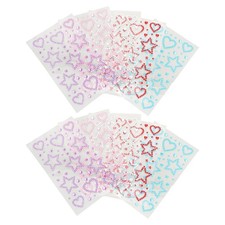 10Sheet Self Adhesive Stickers, Rhinestone Sticker Star Festival Jewels,