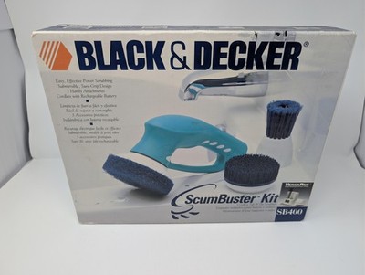 Black & Decker ScumBuster SB400 Cordless Scrubber Kit Blue VersaPak Rechargeable