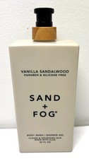 NEW Sand + Fog 32 fl oz Vanilla Sandalwood Body Wash Shower Gel with Pump