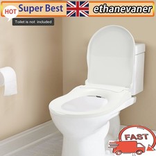 Non-Electric D-Shape Bidet Toilet Seat PP with Dual Nozzle Fresh Water Spray Kit
