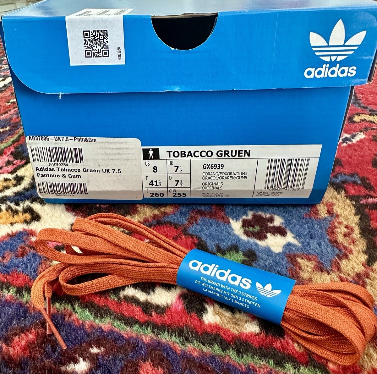 Size 8 - adidas Tobacco Gruen Collegiate Orange for sale 