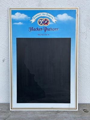 Hacker Pschorr München Oktoberfest ältere Reklame Schreibtafel Himmel der Bayern