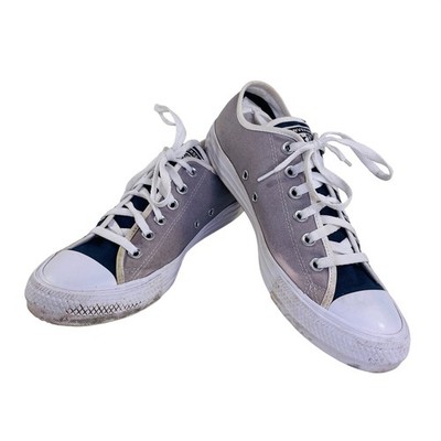 Converse Chuck Taylor All Star Low Top Navy Grey Split Canvas Sneakers 152621C