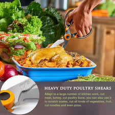 Kitchen Shears,Premium Heavy Duty Shears Ultra Sharp Stainless Steel Multi-Fu...
