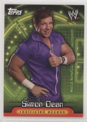2006 Topps WWE Insider Restricted Access Simon Dean #71 Rookie RC 2rz