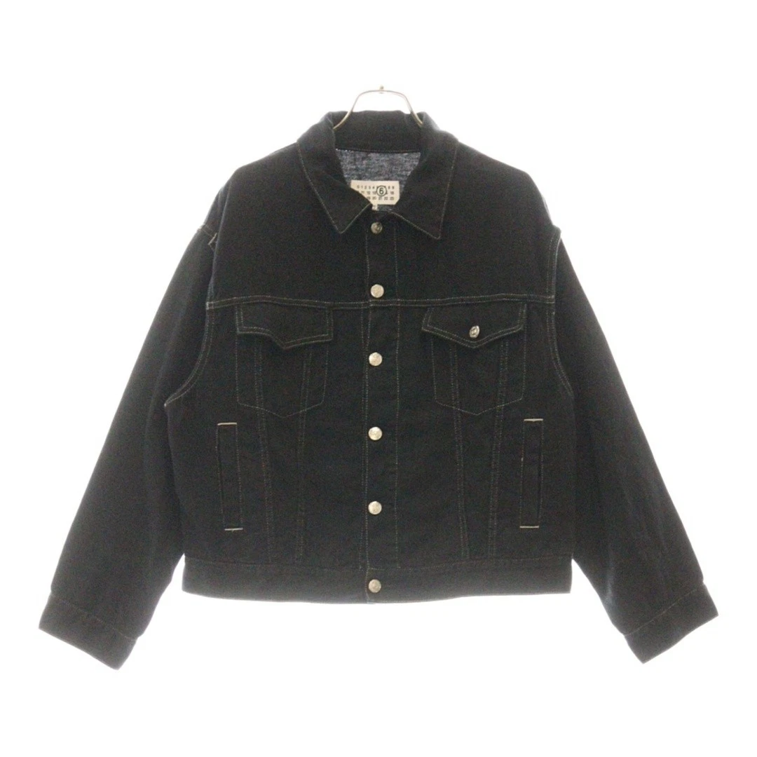 Giacca denim Mm6 Maison Margiela Mmix 24ss Armhole ritaglio nero S62an0121 usata 0