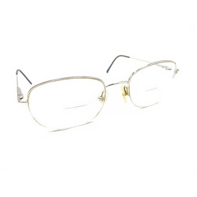 Marchon M127 714 Gold Half Rim Eyeglasses Frames 53-20 135 Italy Men Women