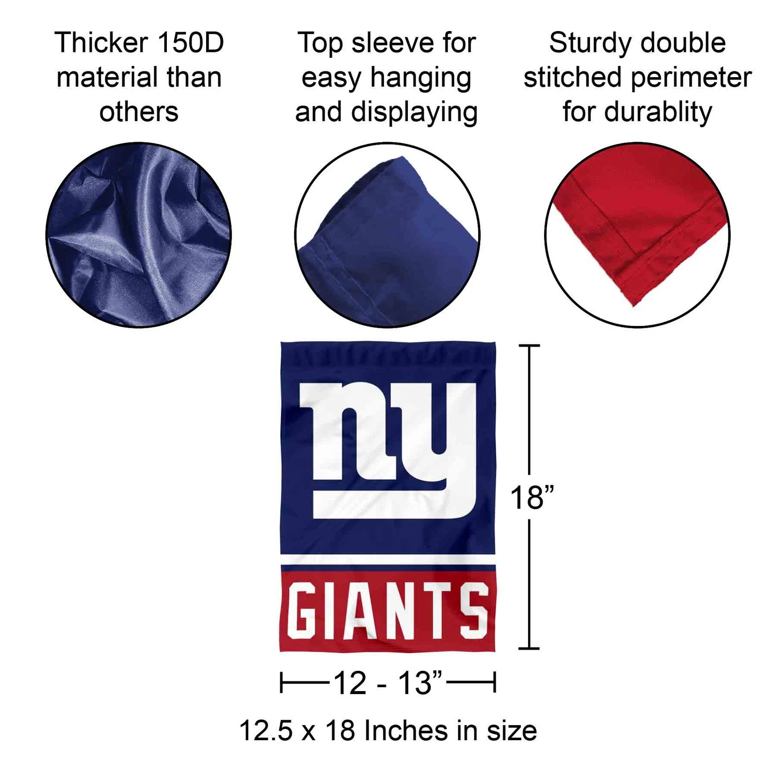 NY Giants Garden Flag and Yard Banner