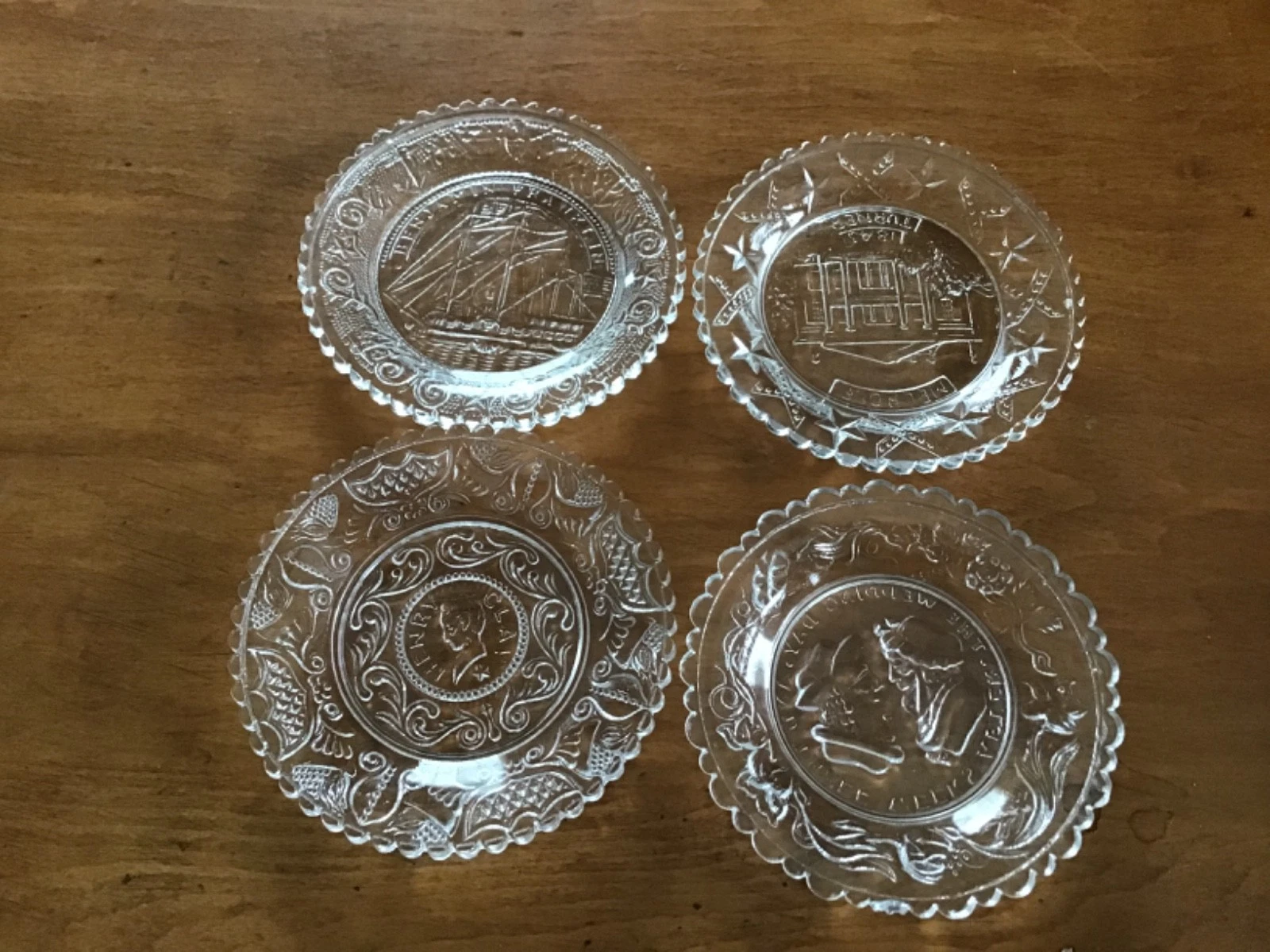 Vintage Butter Pat Dishes (4)