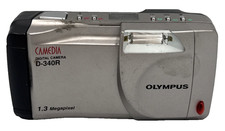 Olympus CAMEDIA D-340R 1.3MP Silver Digital Camera w/ M-8P xD Memory Card