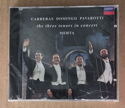 The Three Tenors In Concert CARRERAS DOMINGO PAVAROTTI (CD, 1990) - NEW SEALED