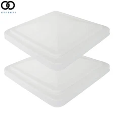 2× 14" RV Roof Vent Kit White For Camper Trailer Universal Lid Interior Garnish