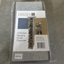 Closet 10 Pocket Shoe Organizer Hangs In Closet Works Great New Free Shipping 