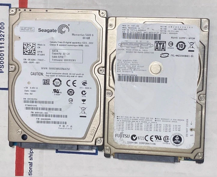 (lote de 63) discos duros SATA 2.5 y 3.5 todos probados funcionando Foto 3 de 4