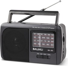 AM FM Radio- Portable- Plug in Wall or AA Battery Operated for Home/Outdoor