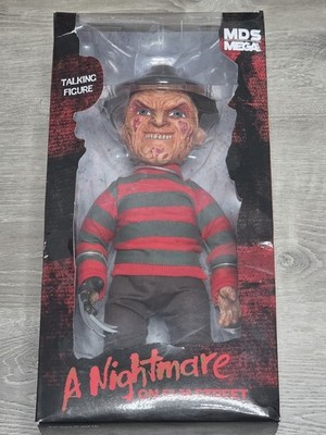 MDS MEGA Nightmare On Elm Street Freddy Krueger Talking Figure Horror Mezco