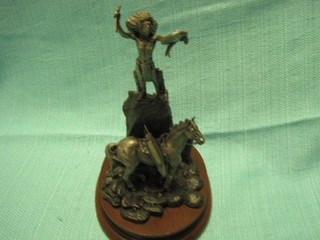 Special Reg Chilmark Pewter Sculpture by Don Pollan “Oh Great Spirit” 1985