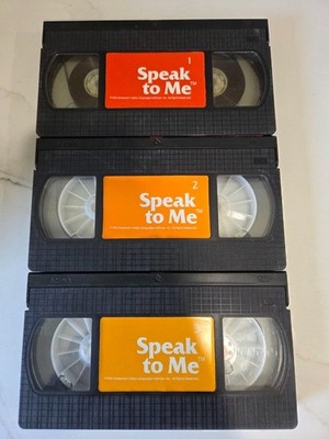 Speak to Me Set 1 English VHS Language Learning Course AVLI Interactive Video VG