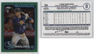 2024 Topps Chrome Green Refractor /99 Cade Marlowe #266 Rookie RC