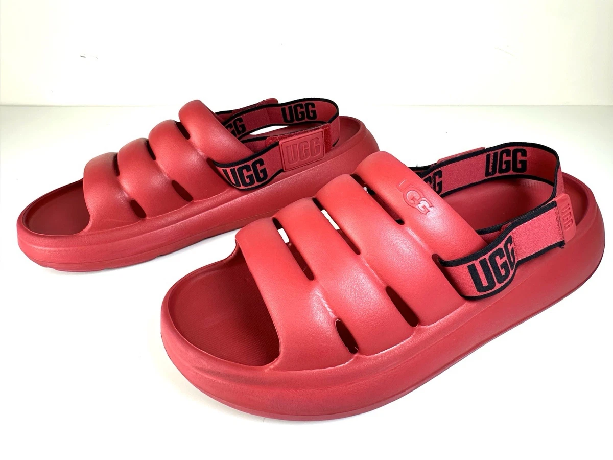NWT UGG 1132150 Sport Yeah Samba Red Slides Sandals Men’s Size 9 Ugg Sport Yeah Men main image 2
