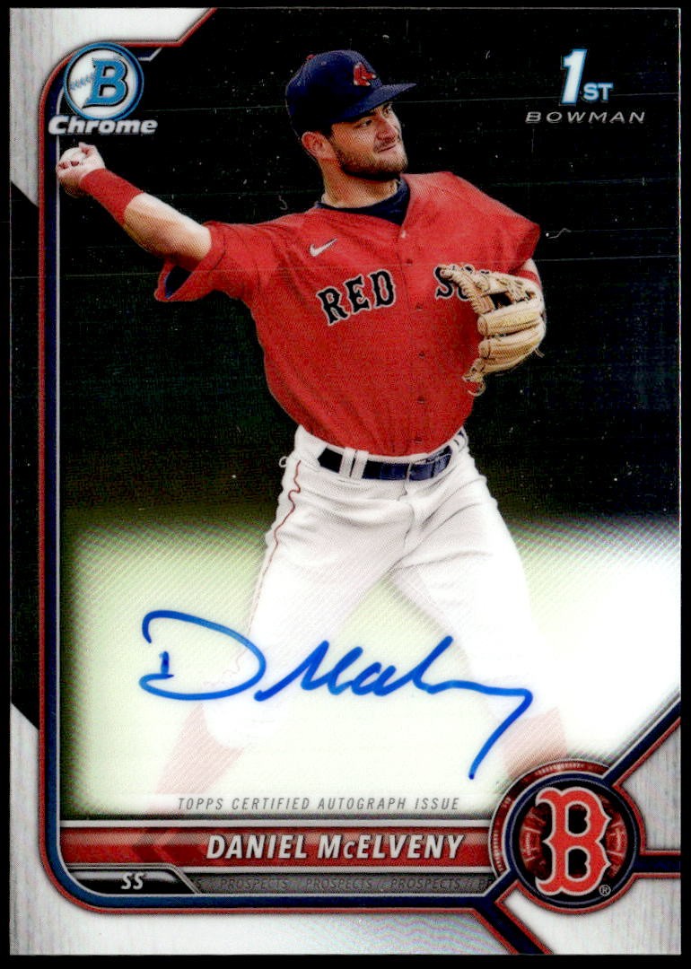 2022 Bowman Chrome #CPA-DMY Daniel McElveny Prospect Autographs 1st