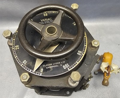 Claude Lyons Type 100R Variac Transformer V162721 250V