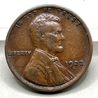 1922-D Lincoln Wheat Cent 1c AU