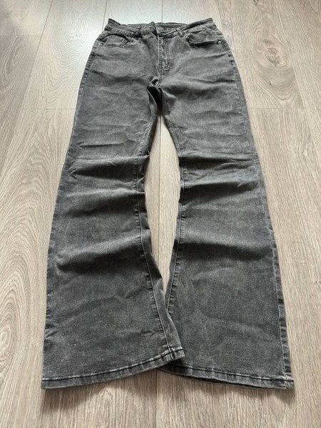 Men Rick Owens Jeans Grey Denim