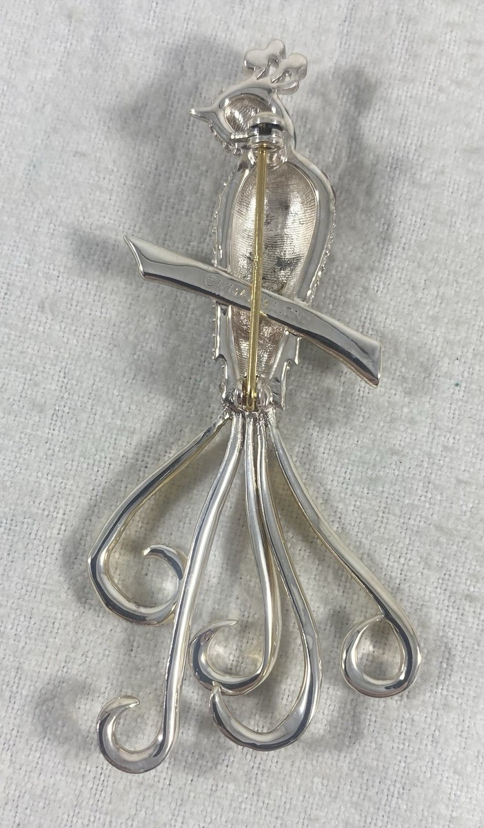 Vintage MMA Metropolitan Museum of Art Bird of Paradise Brooch View 4