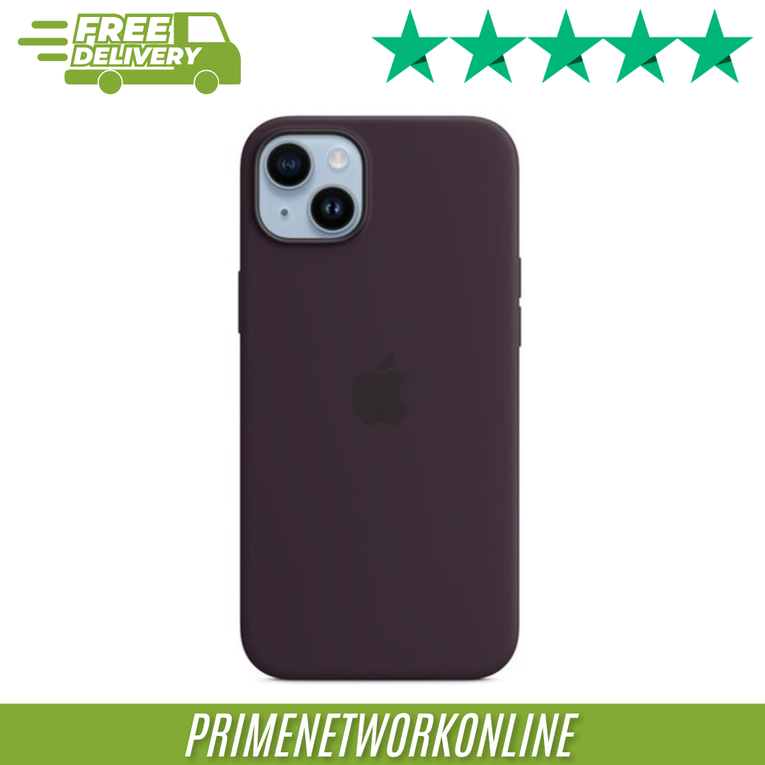 Apple iPhone 14 Plus Silicone Case with MagSafe - Elderberry 100% ORIGINAL ⭐⭐⭐⭐⭐