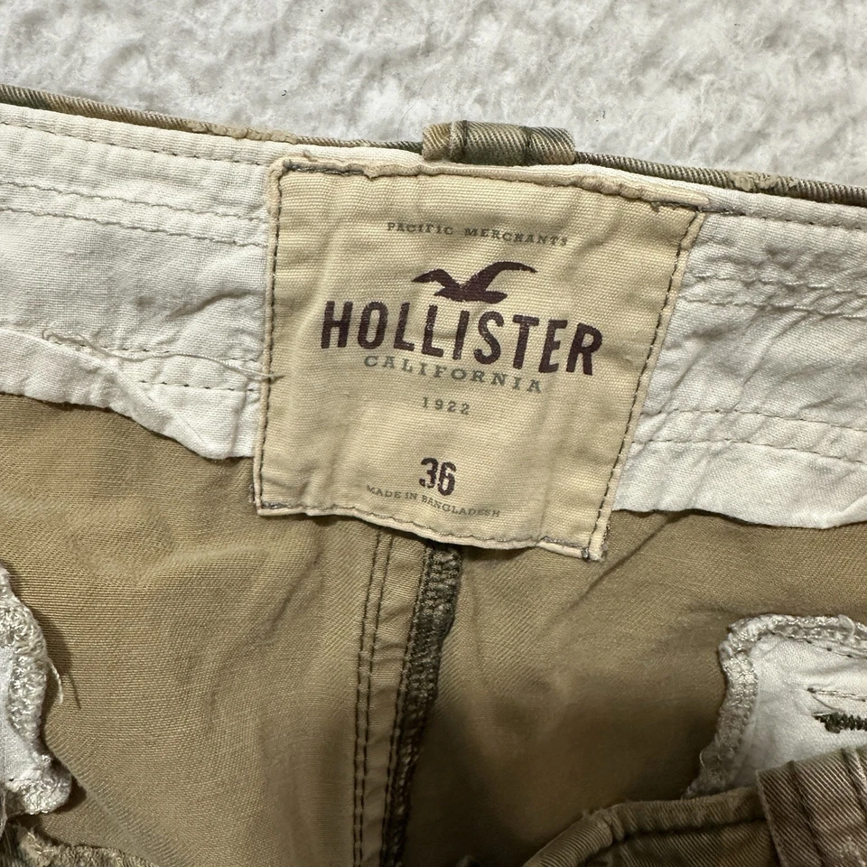 Y2K Hollister Multicolor Camuflaje Botón Mosca Envejecido Para Hombre Talla 36 Foto 3 de 4