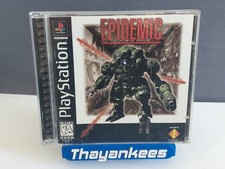 Epidemic (Sony PlayStation 1, 1996) PS1 Black Label CIB Manual Reg Card Stickers